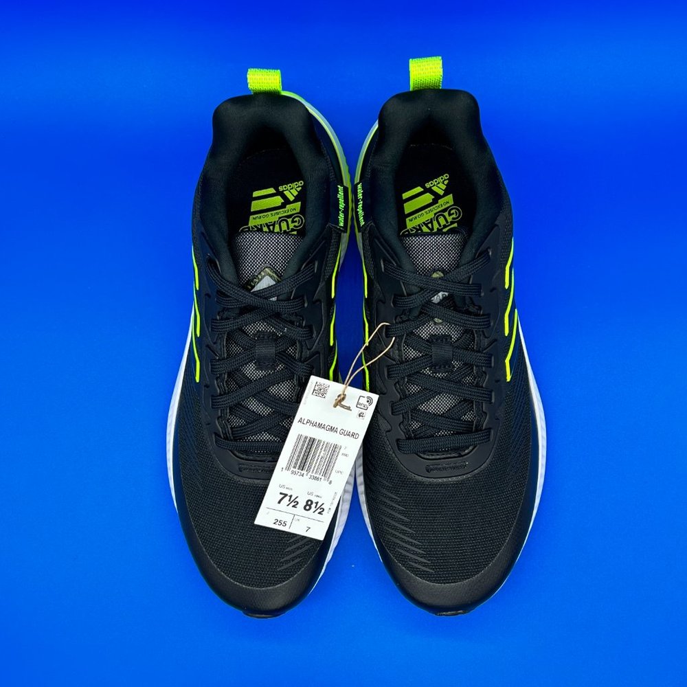 adidas AlphaMagma Guard "Black Signal Green" Running Shoes | Men's Size 7.5 - Picture 5 of 9